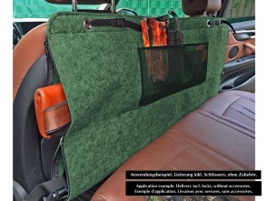 PKW Doppel-Waffentasche aus Filz - 120x60cm - Abschließbare Gewehrtasche (grün)